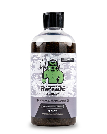 Riptide Armory Advanced Hand Cleaner With Walnut Shell Fragments - Use Cutting Edge Advancements to Leave Hands Carbon & Chemical Free - Veteran Founded & Formulated by Former US Navy Seal MOST ADVANCED FORMULATIONS! This high-performance hand soap uses w