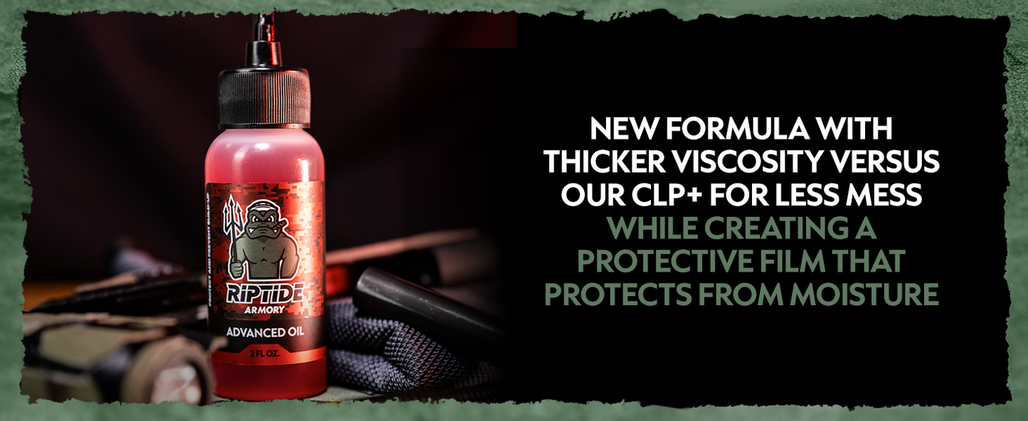 Riptide Armory Advanced Gun Oil - Long Lasting Graphene Protection & Lubricitity - Protect & Prevent Buildup - Safe on All Surfaces - Veteran Founded & Formulated by Former US Navy Seal (2oz) MOST ADVANCED FORMULA! This high-performance, highly protective