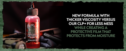 Riptide Armory Advanced Gun Oil - Long Lasting Graphene Protection & Lubricitity - Protect & Prevent Buildup - Safe on All Surfaces - Veteran Founded & Formulated by Former US Navy Seal (2oz) MOST ADVANCED FORMULA! This high-performance, highly protective