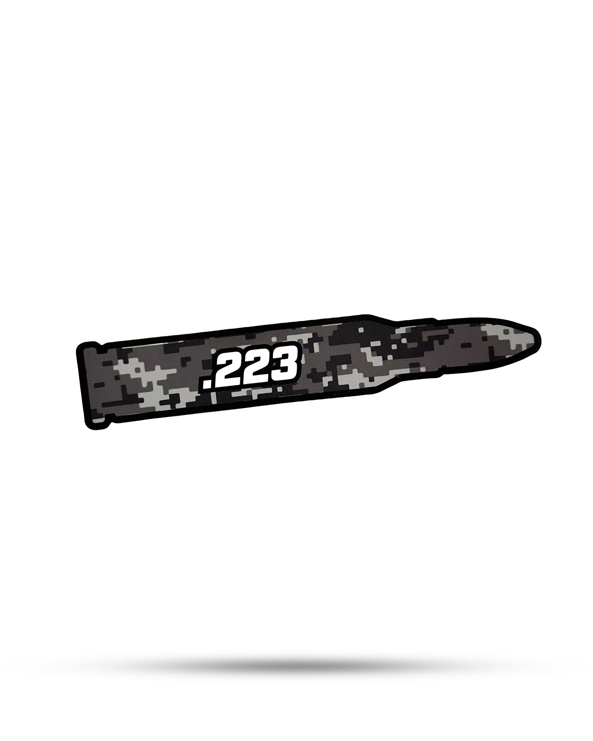 5.56: 2.52" x 0.5" .223: 2.52" x 0.5" 300 BLK: 2.41" x 0.5" 7.62 x 39: 2.09" x 0.5" 7.62 x 51: 2.09" x 0.5" 12GA: 2.36" x 1" 20GA: 2.27" x 1" 9MM: 2.50" x 1" .45 ACP: 2.33" x 1"Riptide ArmoryThe Fowl DepotAmmo Can Stickers