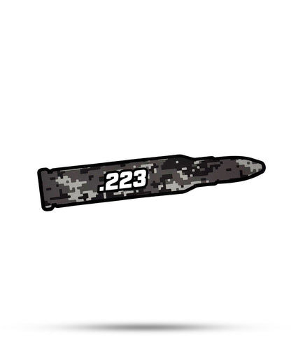 5.56: 2.52" x 0.5" .223: 2.52" x 0.5" 300 BLK: 2.41" x 0.5" 7.62 x 39: 2.09" x 0.5" 7.62 x 51: 2.09" x 0.5" 12GA: 2.36" x 1" 20GA: 2.27" x 1" 9MM: 2.50" x 1" .45 ACP: 2.33" x 1"Riptide ArmoryThe Fowl DepotAmmo Can Stickers