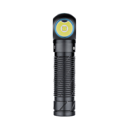 ● Multifunctional: With max 2,500-lumen output, the Perun 2 can be used as both a right-angle headlamp and as a powerful EDC. ● Proximity Sensor: Reduce the brightness and power off within 1 minute to prevent overheating when detecting an obstruction near