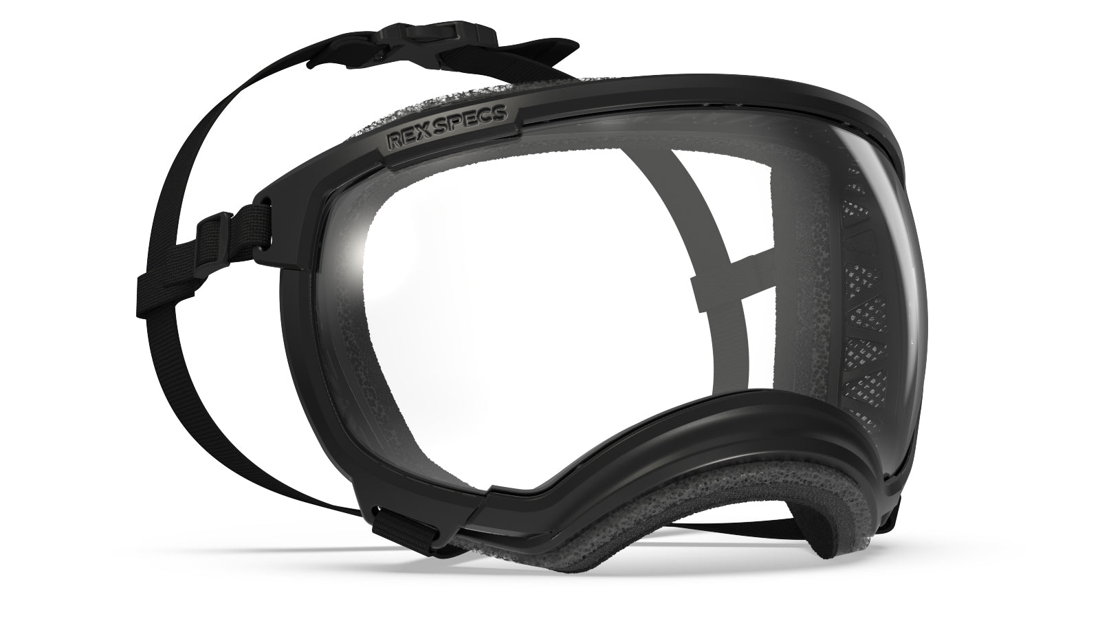 Rex Specs Goggles provide stable, secure eye protection for your dog. Rex Specs are used by professional working dogs deploying from helicopters, simple sunny day strollers, bird flushing hunting dogs and motorcycle-riding pup alike. Wherever and whatever