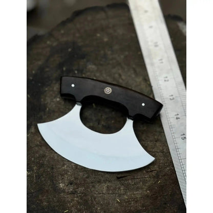 Handcrafted Ulu Chopper Knife – Wenge Wood Handle | Stainless Steel Blade | JW SteelCrafts