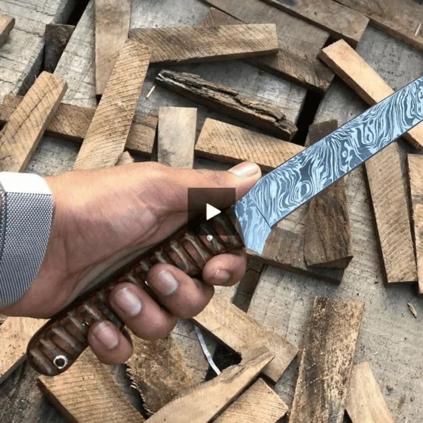 Handmade Damascus Fillet Knife – Flexible Fish Filleting Blade with Rosewood Handle, Full Tang Professional Fishing Knife, Leather Sheath Included, JW SteelCrafts