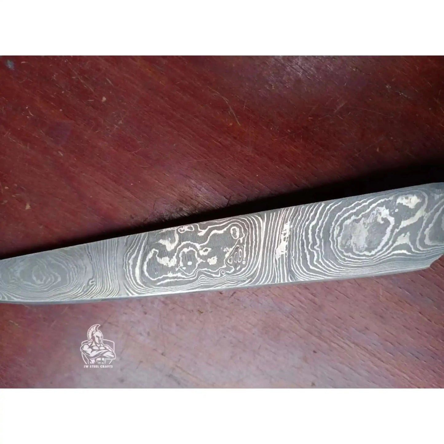 Handmade Damascus Fillet Knife – Flexible Fish Filleting Blade with Rosewood Handle, Full Tang Professional Fishing Knife, Leather Sheath Included, JW SteelCrafts