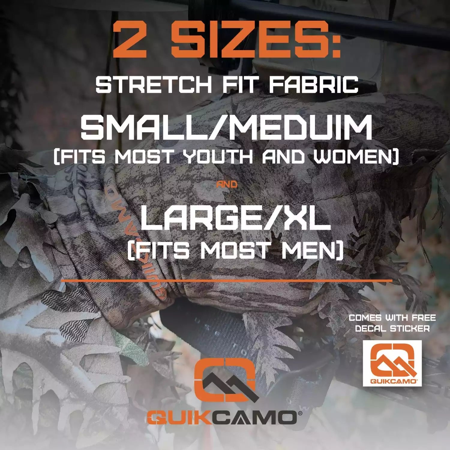 3D Leafy Camo Gloves for Hunting! 2 Styles, 2 Sizes, & 4 Camo Patterns!QuikCamoThe Fowl DepotLeafy Camo Gloves (Fingerless or Touchscreen Tips)