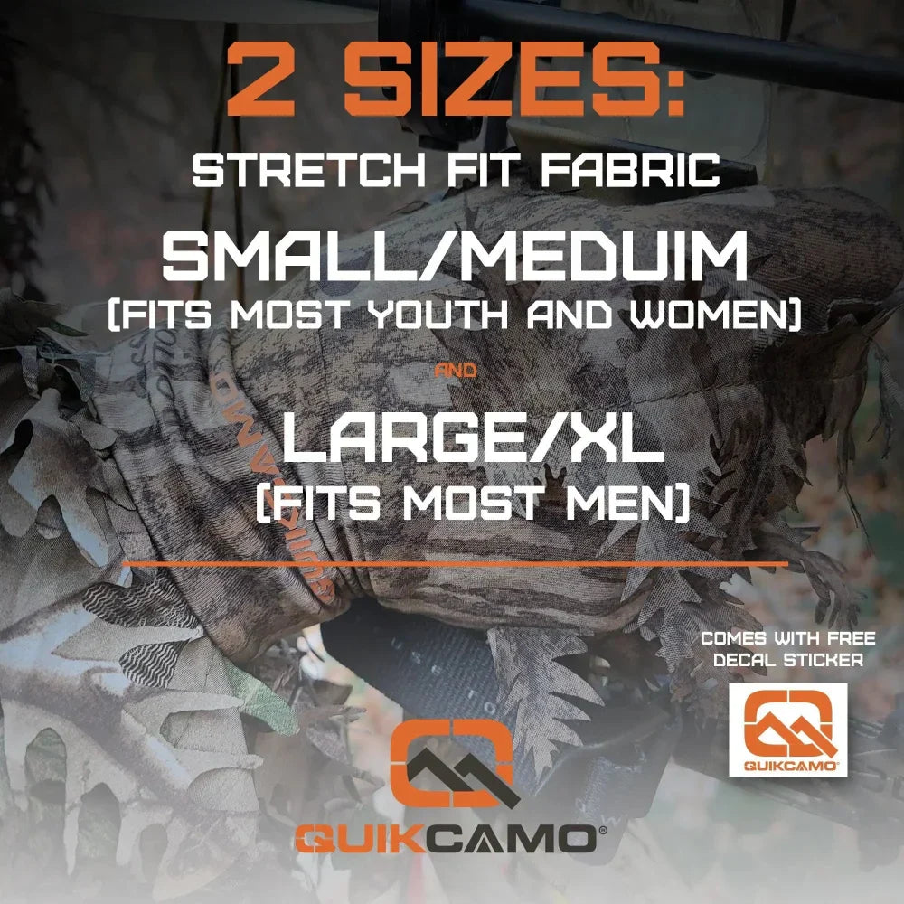 3D Leafy Camo Gloves for Hunting! 2 Styles, 2 Sizes, & 4 Camo Patterns!QuikCamoThe Fowl DepotLeafy Camo Gloves (Fingerless or Touchscreen Tips)