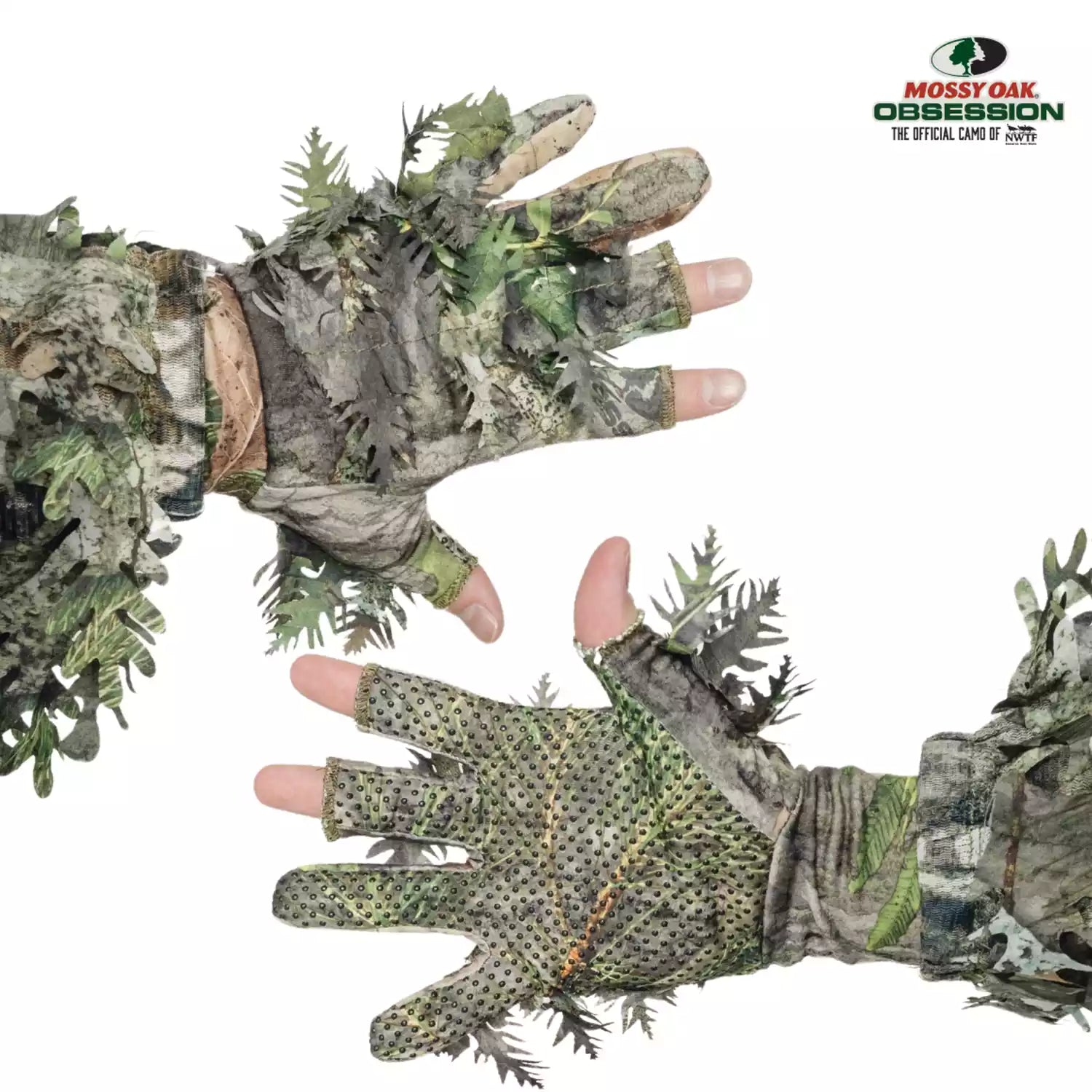 3D Leafy Camo Gloves for Hunting! 2 Styles, 2 Sizes, & 4 Camo Patterns!QuikCamoThe Fowl DepotLeafy Camo Gloves (Fingerless or Touchscreen Tips)