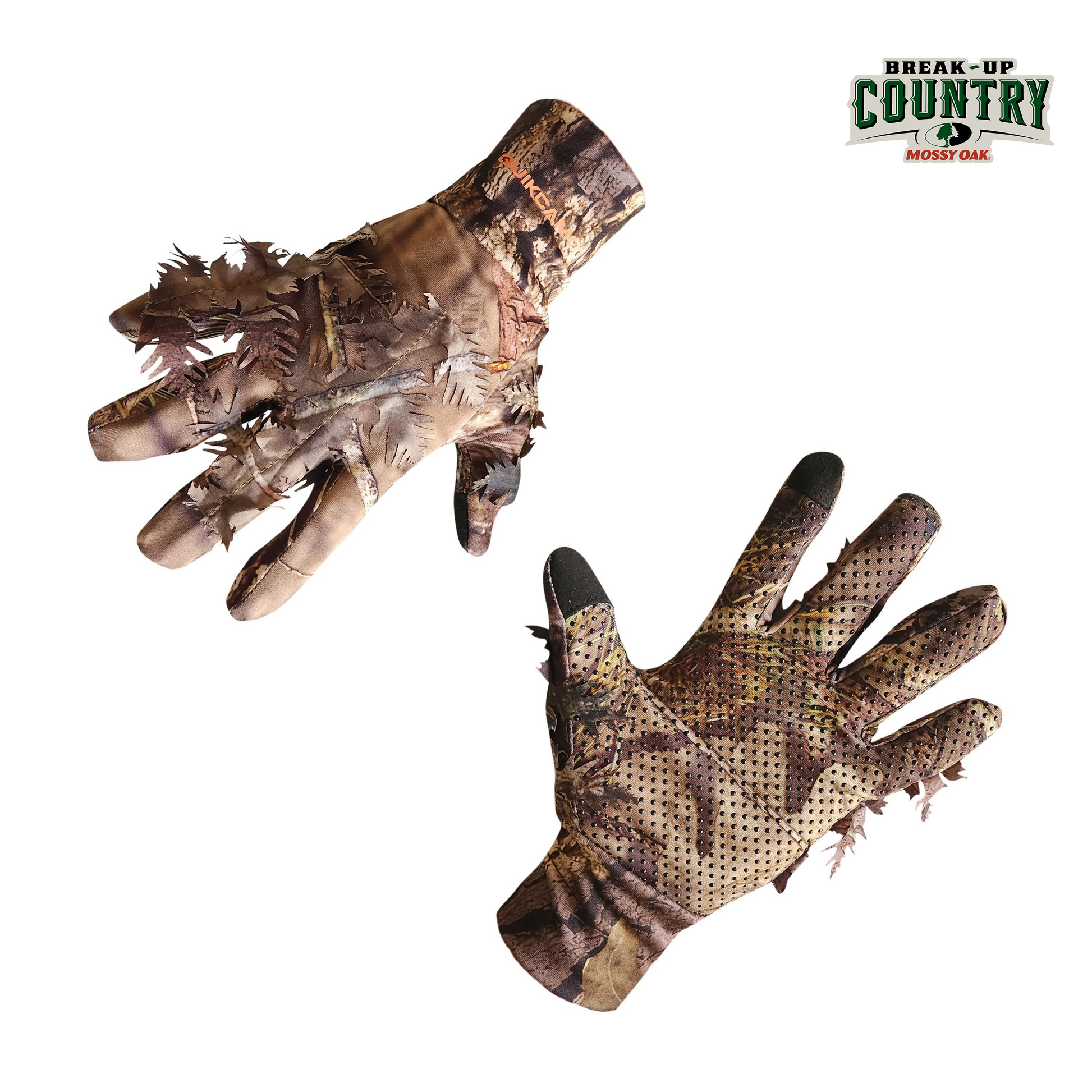 3D Leafy Camo Gloves for Hunting! 2 Styles, 2 Sizes, & 4 Camo Patterns!QuikCamoThe Fowl DepotLeafy Camo Gloves (Fingerless or Touchscreen Tips)