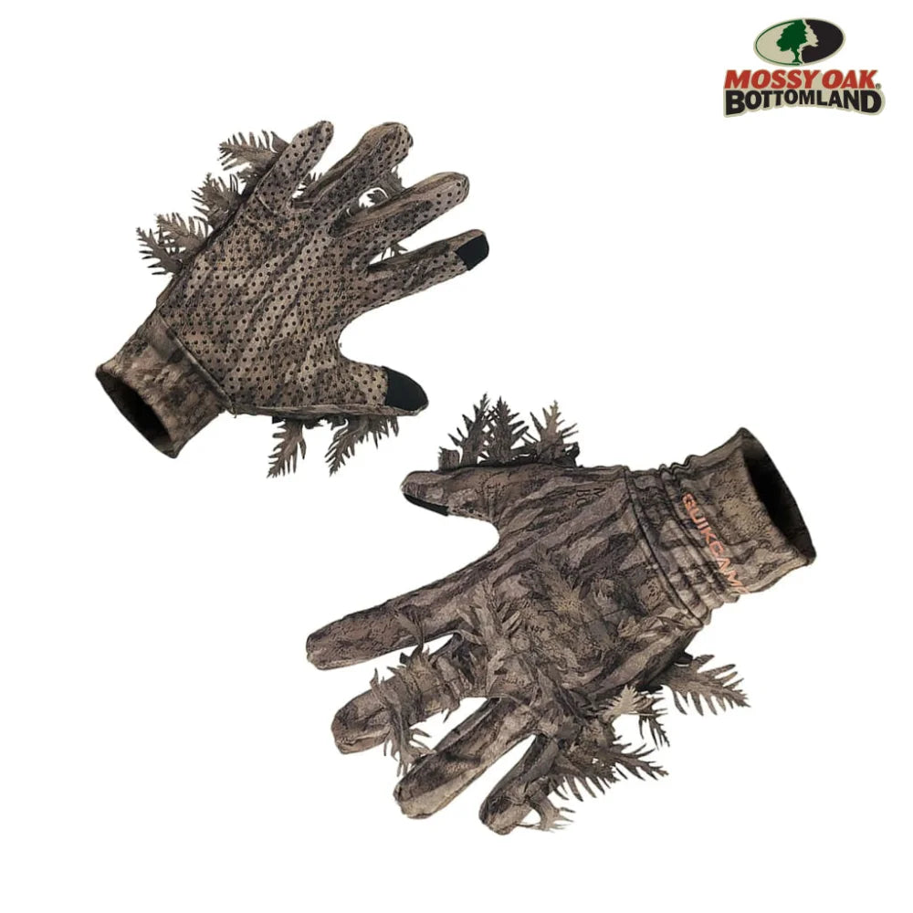 3D Leafy Camo Gloves for Hunting! 2 Styles, 2 Sizes, & 4 Camo Patterns!QuikCamoThe Fowl DepotLeafy Camo Gloves (Fingerless or Touchscreen Tips)