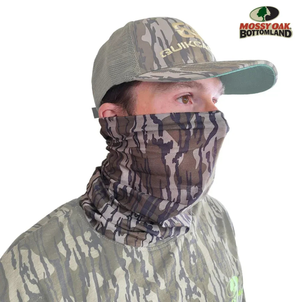 - Multi-mode / Multifunctional Headwear aka The QuikCover - Use as a Face Mask, Neck Gaiter, or Beanie - Lightweight, Breathable, Moisture Wicking FabricQuikCamoThe Fowl DepotMultifunctional Face Mask Neck Gaiters (Stretch Fit, OSFM)