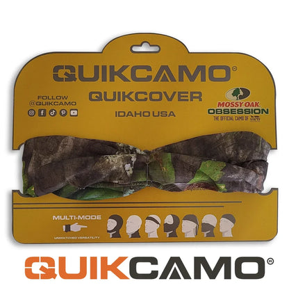 - Multi-mode / Multifunctional Headwear aka The QuikCover - Use as a Face Mask, Neck Gaiter, or Beanie - Lightweight, Breathable, Moisture Wicking FabricQuikCamoThe Fowl DepotMultifunctional Face Mask Neck Gaiters (Stretch Fit, OSFM)
