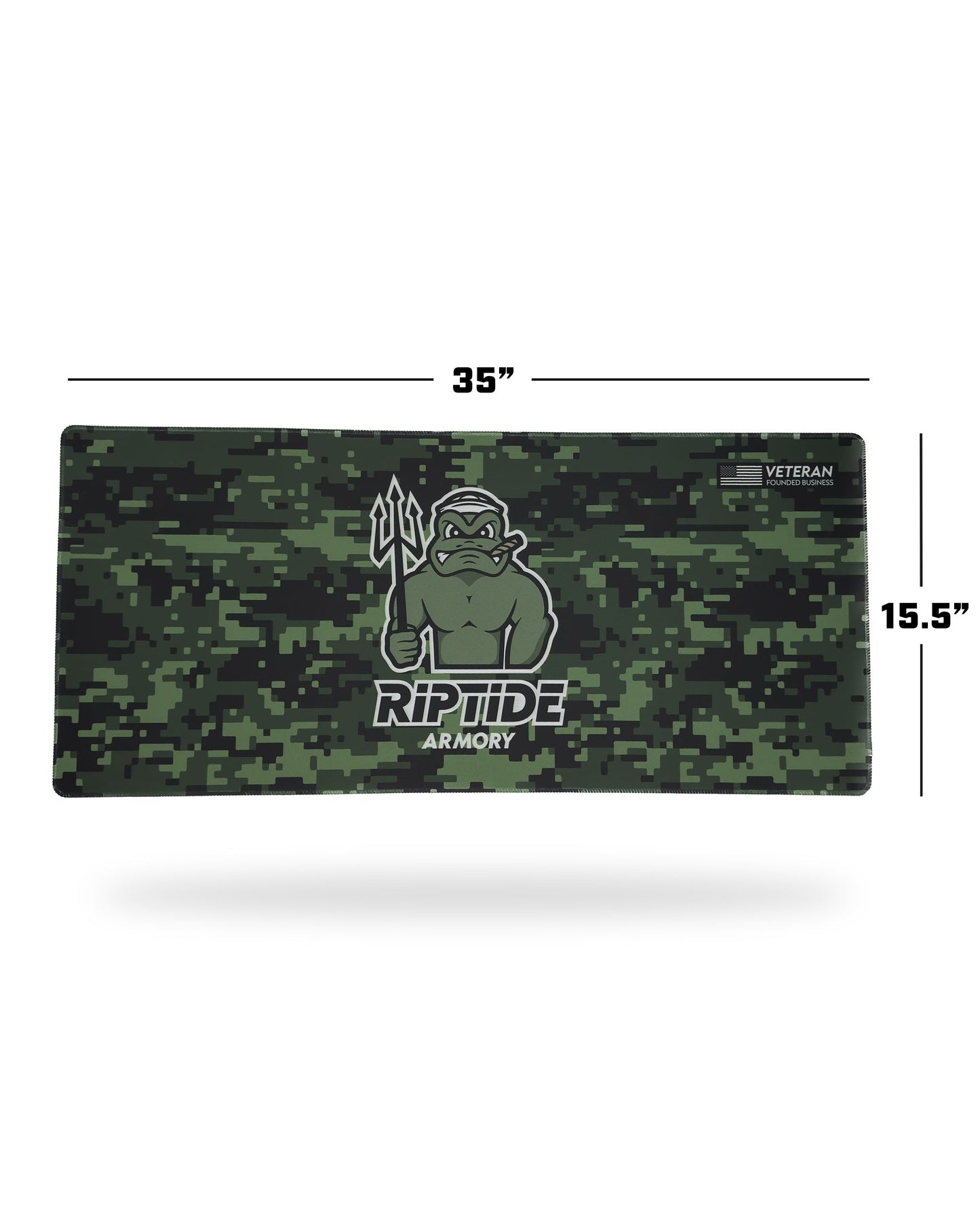 Riptide Armory Gun Cleaning Mat - Easy to Clean, Non-Slip Gun Cleaning Mat - Durable, Premium Neoprene Gun Cleaning Accessory Will Not Harm Firearm Surfaces - Veteran Owned (35" x 15.5") HIGH-QUALITY, DURABLE MATERIALS - Made out of high-quality neoprene