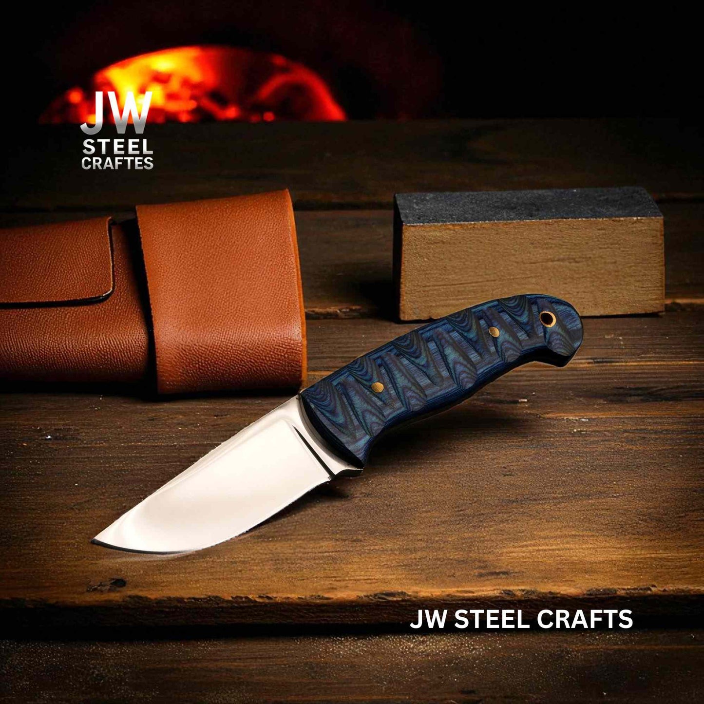 Skinner Knife J2 Stainless Steel Fixed Blade