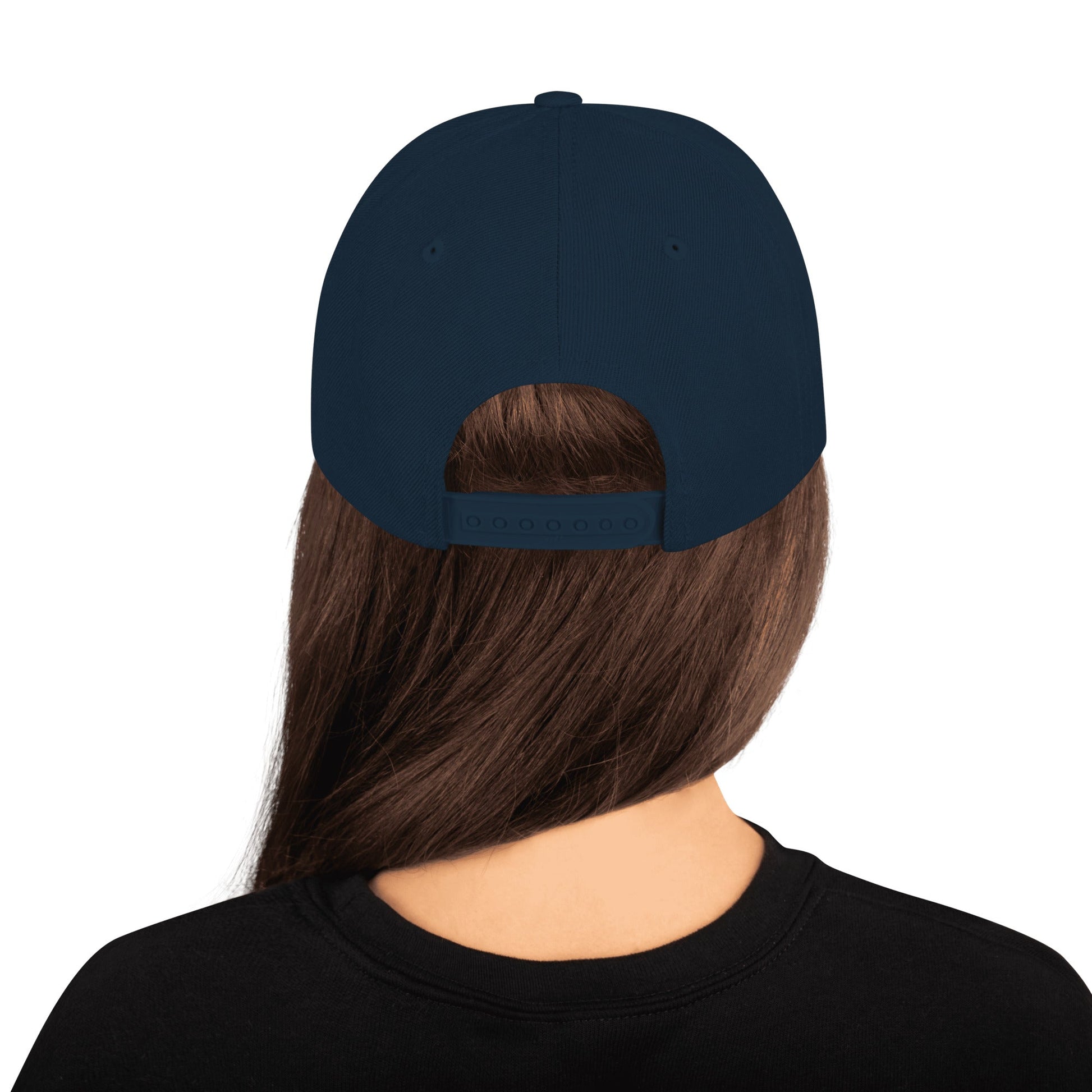 This hat is structured with a classic fit, flat brim, and full buckram. The adjustable snap closure makes it a comfortable, one-size-fits-most hat. • 80% acrylic, 20% wool • Green Camo is 60% cotton, 40% polyester • Structured, 6-panel, high-profile • 6 e