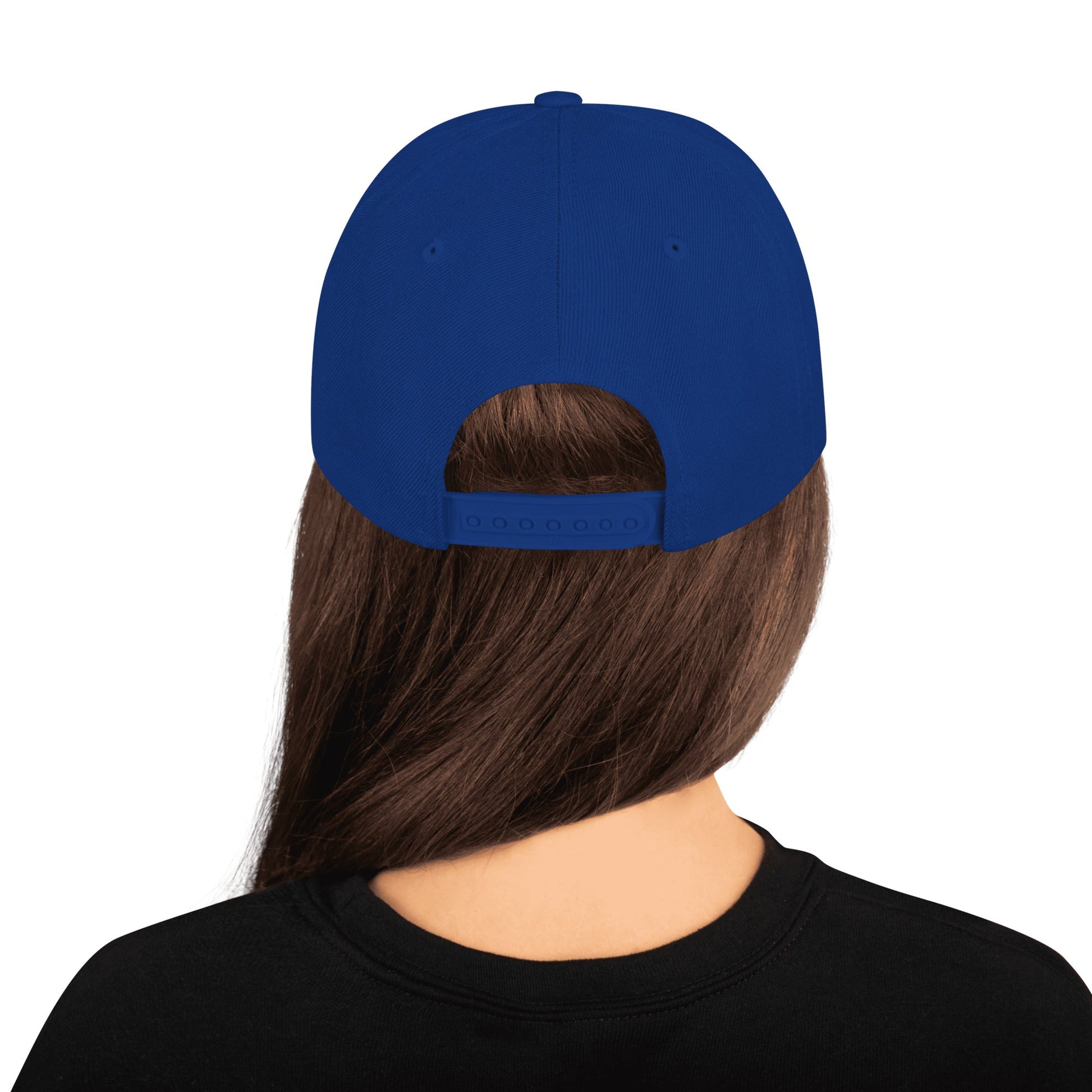 This hat is structured with a classic fit, flat brim, and full buckram. The adjustable snap closure makes it a comfortable, one-size-fits-most hat. • 80% acrylic, 20% wool • Green Camo is 60% cotton, 40% polyester • Structured, 6-panel, high-profile • 6 e