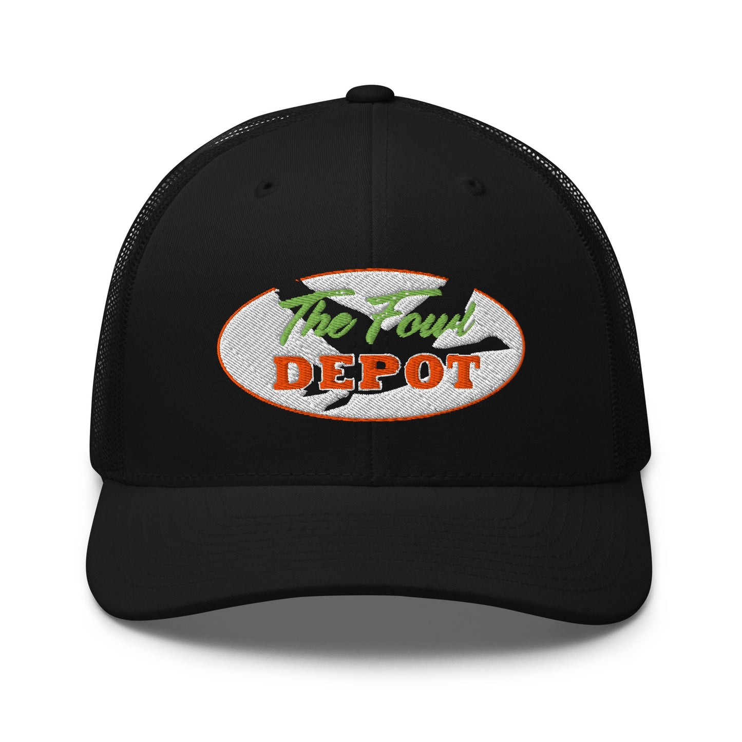 This six-panel trucker cap with a mesh back will be a comfy and classic choice for a perfect day in the sun. • 60% cotton, 40% polyester • Mid-profile cap with a low-profile embroidery area • Structured, six-panel cap • 3.5″ crown (8.9 cm) • Hard buckram