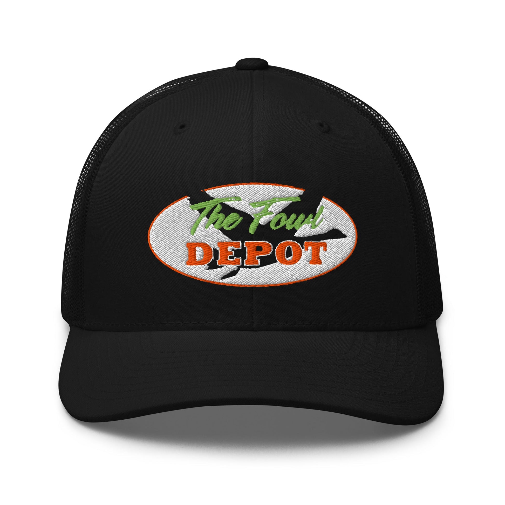 This six-panel trucker cap with a mesh back will be a comfy and classic choice for a perfect day in the sun. • 60% cotton, 40% polyester • Mid-profile cap with a low-profile embroidery area • Structured, six-panel cap • 3.5″ crown (8.9 cm) • Hard buckram