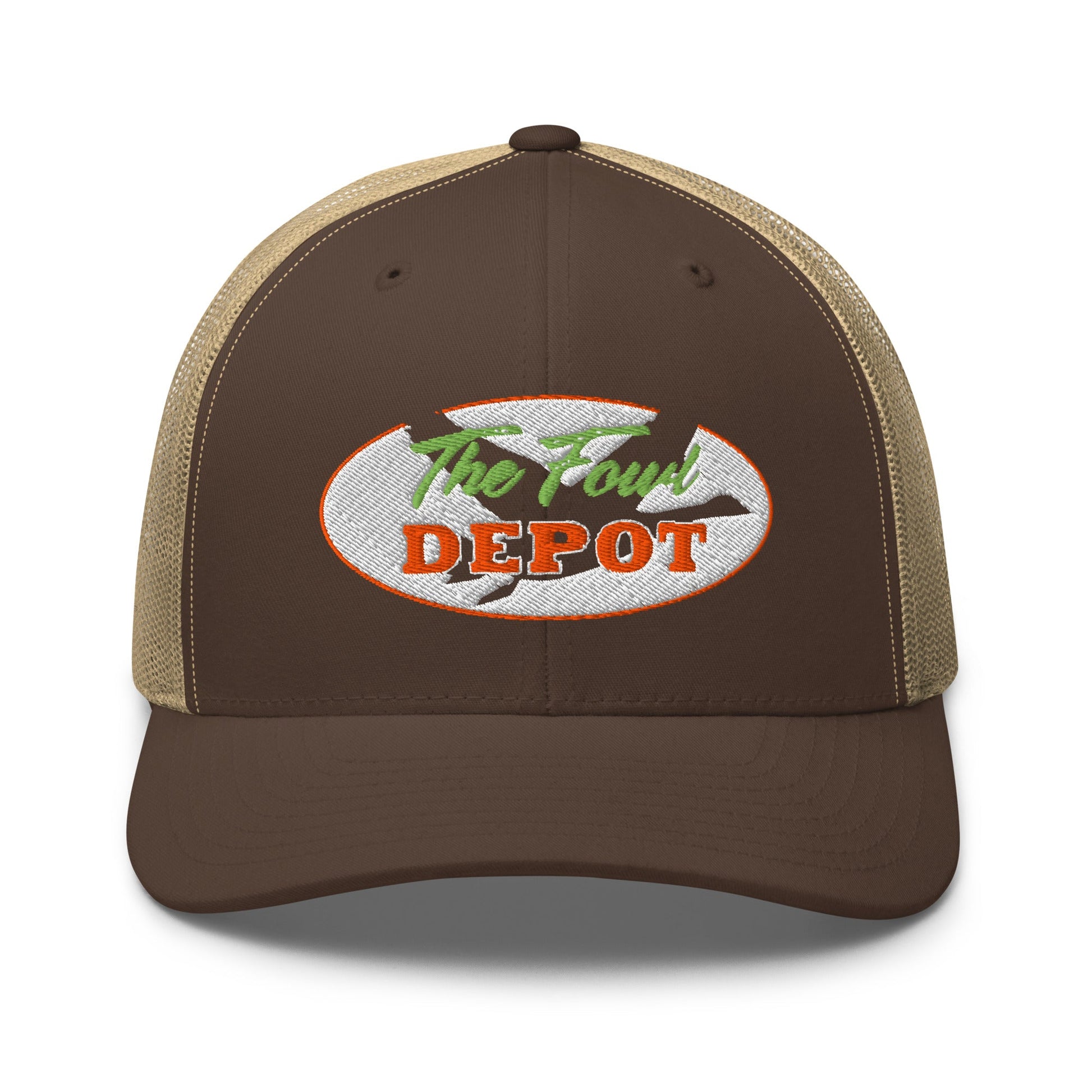 This six-panel trucker cap with a mesh back will be a comfy and classic choice for a perfect day in the sun. • 60% cotton, 40% polyester • Mid-profile cap with a low-profile embroidery area • Structured, six-panel cap • 3.5″ crown (8.9 cm) • Hard buckram