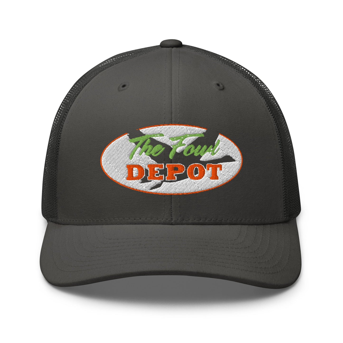 This six-panel trucker cap with a mesh back will be a comfy and classic choice for a perfect day in the sun. • 60% cotton, 40% polyester • Mid-profile cap with a low-profile embroidery area • Structured, six-panel cap • 3.5″ crown (8.9 cm) • Hard buckram