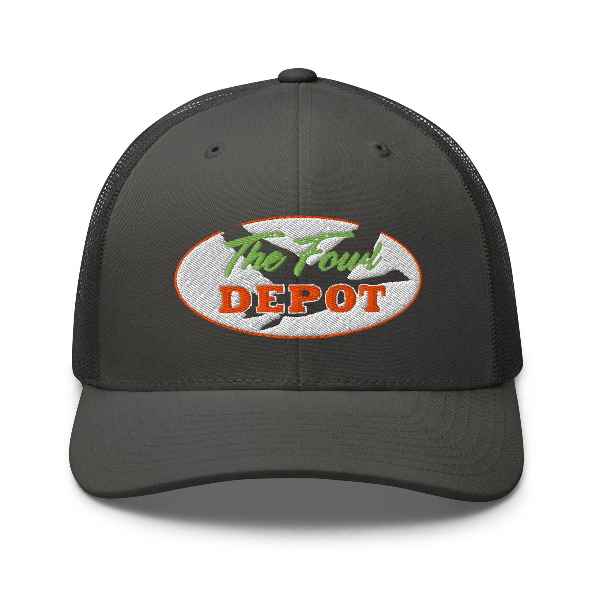 This six-panel trucker cap with a mesh back will be a comfy and classic choice for a perfect day in the sun. • 60% cotton, 40% polyester • Mid-profile cap with a low-profile embroidery area • Structured, six-panel cap • 3.5″ crown (8.9 cm) • Hard buckram