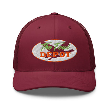 This six-panel trucker cap with a mesh back will be a comfy and classic choice for a perfect day in the sun. • 60% cotton, 40% polyester • Mid-profile cap with a low-profile embroidery area • Structured, six-panel cap • 3.5″ crown (8.9 cm) • Hard buckram