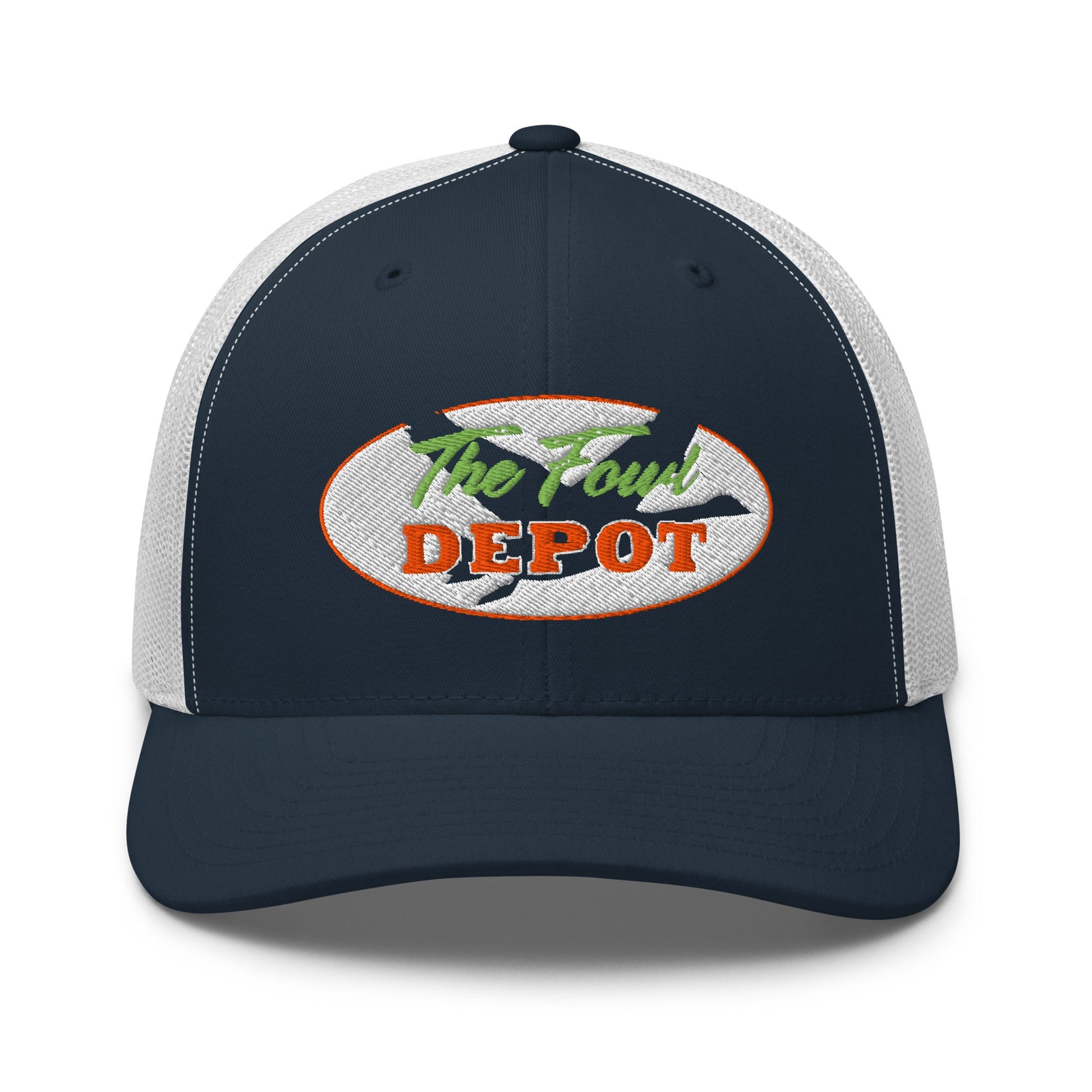 This six-panel trucker cap with a mesh back will be a comfy and classic choice for a perfect day in the sun. • 60% cotton, 40% polyester • Mid-profile cap with a low-profile embroidery area • Structured, six-panel cap • 3.5″ crown (8.9 cm) • Hard buckram